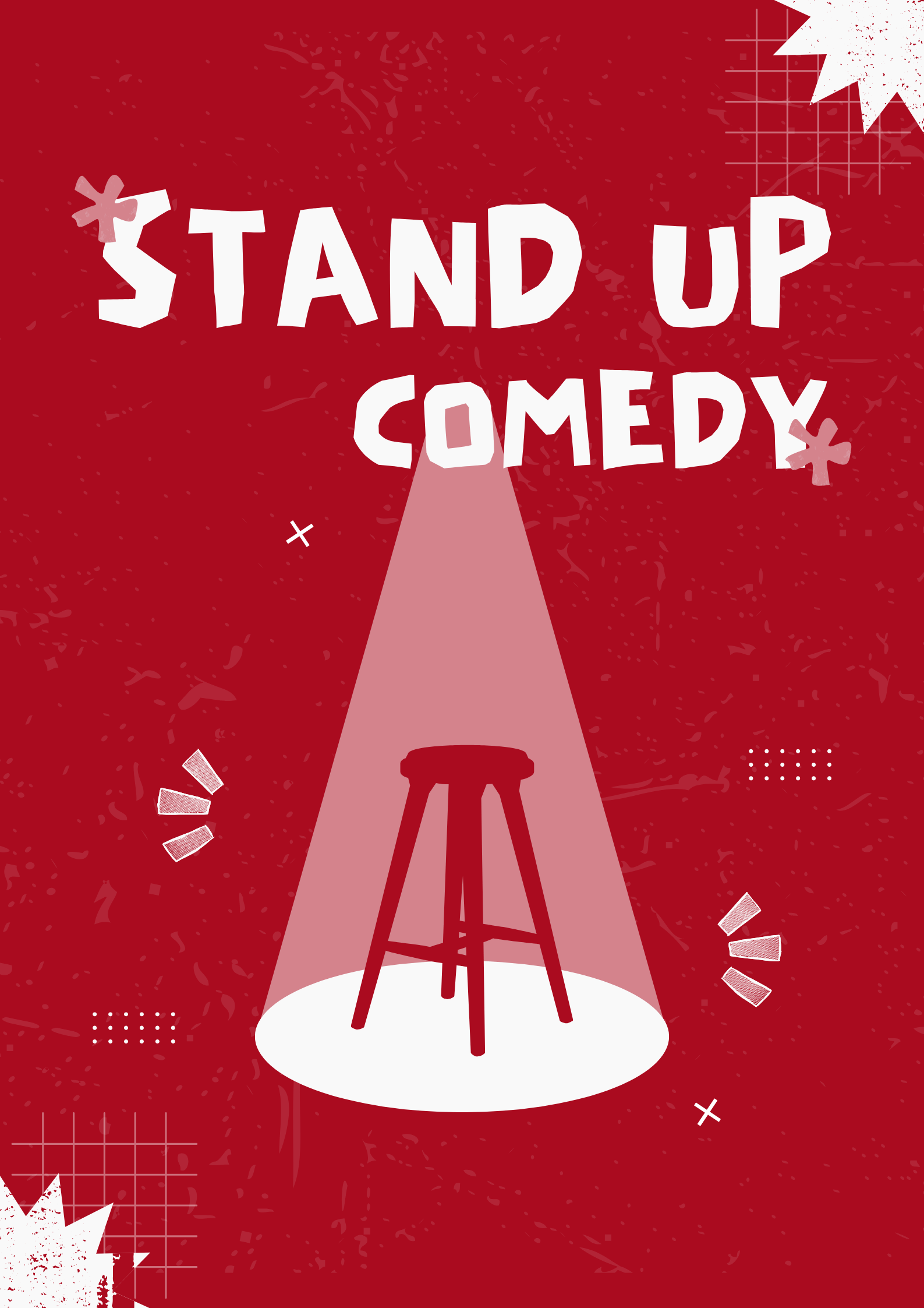 Stand up comedy night poster